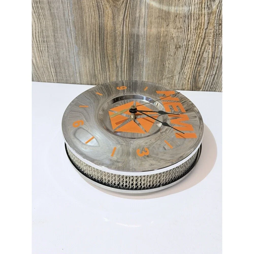 Vintage Hemi air filter Mopar parts Cool clocks 10''